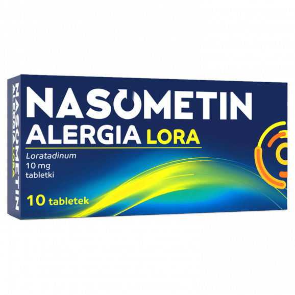 Nasometin Alergia Lora 10 mg, 10 tabletek Nasometin Alergia Lora 10 mg, 10 tabletek - zdjęcie produktu