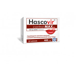 Hascovir Control MAX, 400 mg, tabletki, 30 szt. - zdjęcie produktu