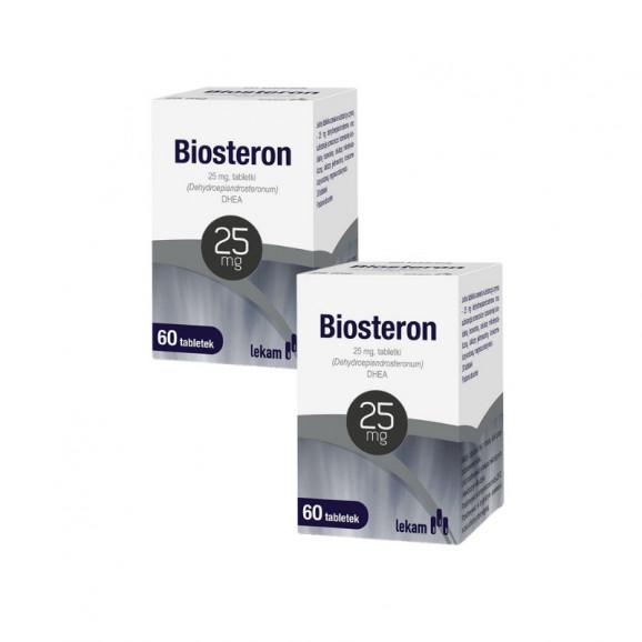 Biosteron 25 mg, tabletki, 2 x 60 szt. Biosteron 25 mg, tabletki, 2 x 60 szt. - zdjęcie produktu