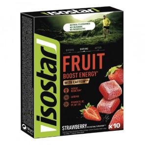 Isostar Fruit Boost Energy z kofeiną (smak truskawka) - 10 x 10g - zdjęcie produktu