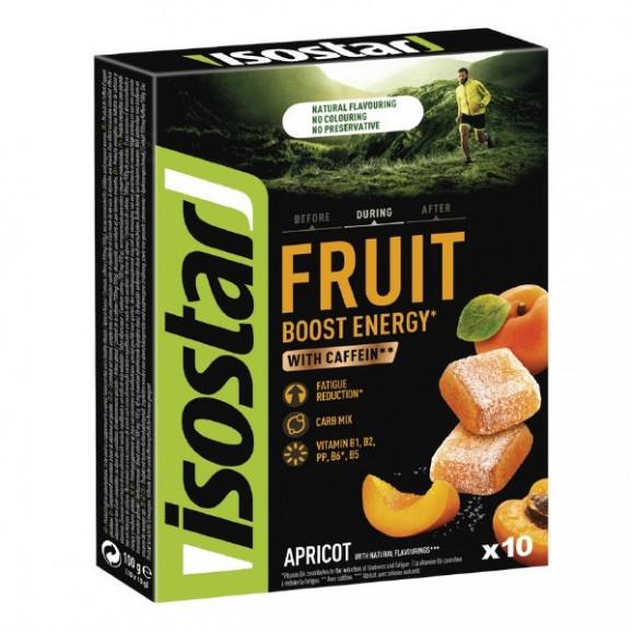 Isostar Fruit Boost Energy Galaretka z kofeiną (smak morela) 10 x 10 g Isostar Fruit Boost Energy Galaretka z kofeiną (smak morela) 10 x 10 g - zdjęcie produktu