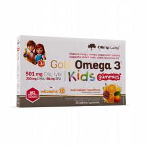 Olimp Gold Omega 3 Kids Gummies, smak tropikalny (30 żelek) - zdjęcie produktu