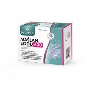 Protego Maślan Sodu 600 Żywność specjalnego przeznaczenia medycznego (60 kapsułek) - zdjęcie produktu