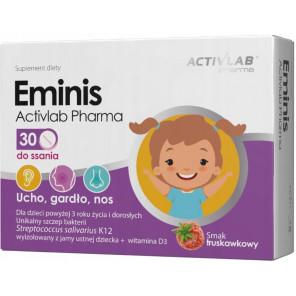 Activlab Pharma Eminis – suplement diety, truskawkowy (30 tabletek do ssania) - zdjęcie produktu
