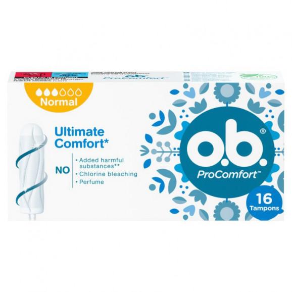 O.B. ProComfort Normal Tampony 16 sztuk O.B. ProComfort Normal Tampony 16 sztuk - zdjęcie produktu