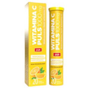 [26.01.2026] Witamina C Puls 1000 mg, tabletki musujące, smak pomarańczowy, 20 szt., KRÓTKA DATA - [26.01.2026] - zdjęcie produktu