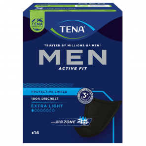 Tena Men Active Fit, wkładki anatomiczne, extra light, 14 szt. - zdjęcie produktu