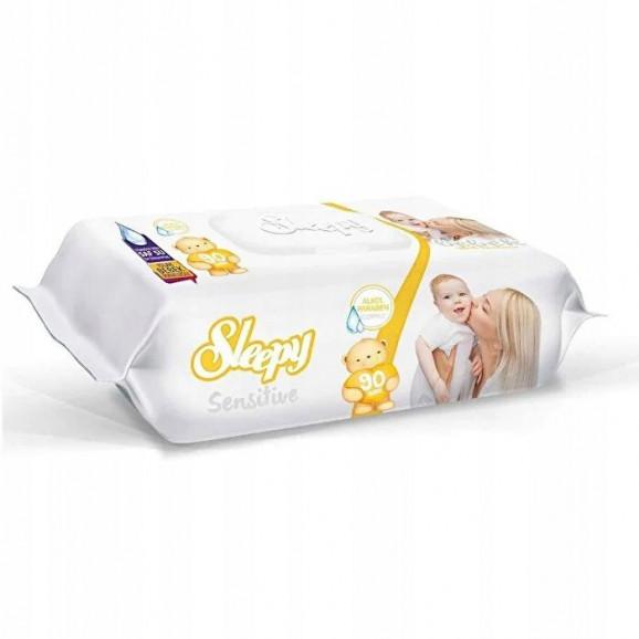 Sleepy Easy Chusteczki nawilżane delikatne Sensitive (90 szt.) - zdjęcie produktu