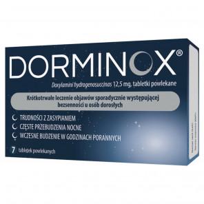 [31.01.2026] Dorminox 12,5 mg, 7 tabletek powlekanych, KRÓTKA DATA - [31.01.2026] - zdjęcie produktu