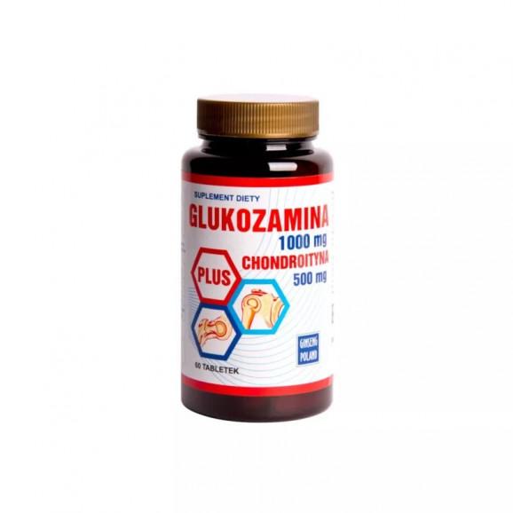 Ginseng Glukozamina 1000 mg + Chondroityna 500 mg – suplement diety (60 kapsułek) Ginseng Glukozamina 1000 mg + Chondroityna 500 mg – suplement diety (60 kapsułek) - zdjęcie produktu