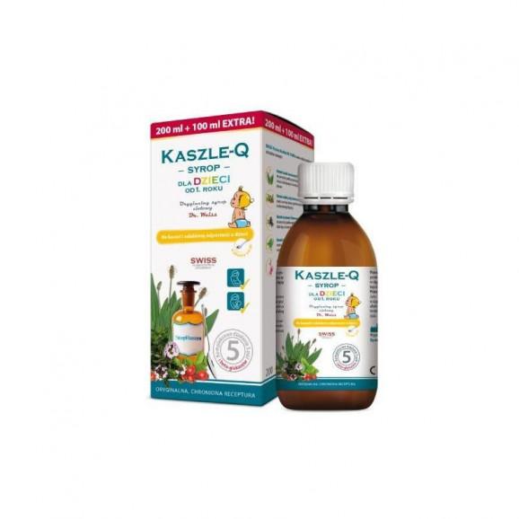 Kaszle-Q Syrop dla dzieci Dr. Weiss, 300 ml Kaszle-Q Syrop dla dzieci Dr. Weiss, 300 ml - zdjęcie produktu