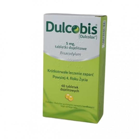 Dulcobis 5 mg – tabletki dojelitowe (40 sztuk) Dulcobis 5 mg – tabletki dojelitowe (40 sztuk) - zdjęcie produktu