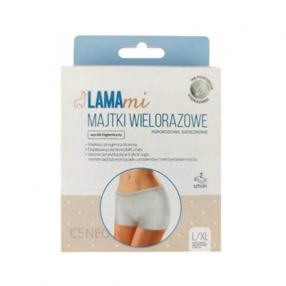 LAMAmi Majtki poporodowe wielorazowe siateczkowe L/XL, 2 szt. - zdjęcie produktu