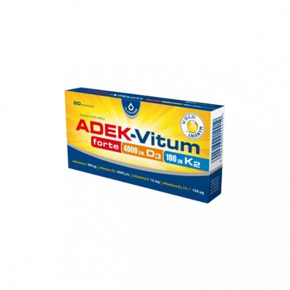 ADEK-Vitum forte, 60 kapsułek – suplement diety (Oleofarm) ADEK-Vitum forte, 60 kapsułek – suplement diety (Oleofarm) - zdjęcie produktu