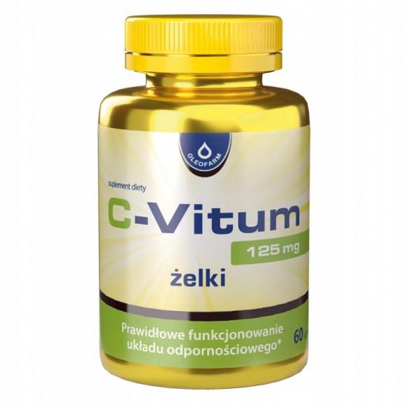 C-Vitum Forte 2000 j.m., smak pomarańczowy, 60 żelek C-Vitum Forte 2000 j.m., smak pomarańczowy, 60 żelek - zdjęcie produktu