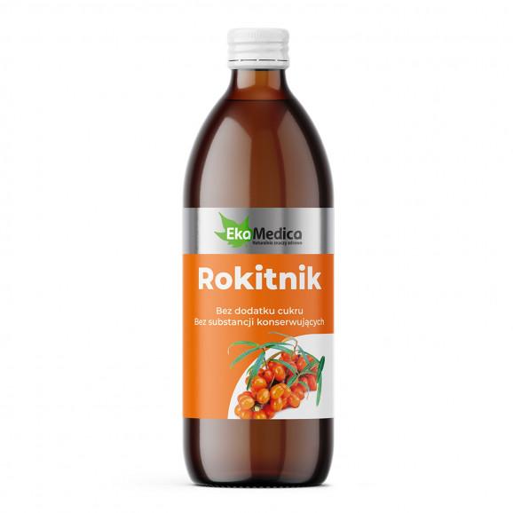 [05.02.2026] EkaMedica Rokitnik, sok, 500 ml, KRÓTKA DATA - [05.02.2026] - zdjęcie produktu