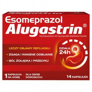 Esomeprazol Alugastrin 20 mg, 14 kapsułek – lek na zgagę i refluks - zdjęcie produktu