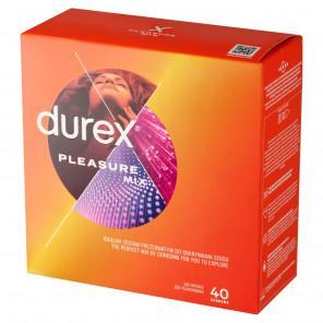 Durex Pleasure Mix – Stymulujące prezerwatywy (40 sztuk) - zdjęcie produktu