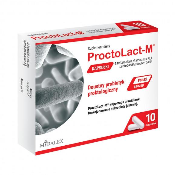 ProctoLact-M – doustny probiotyk proktologiczny (10 kapsułek) - zdjęcie produktu