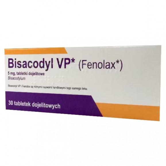 Bisacodyl VP 5 mg 30 tabletki dojelitowe - zdjęcie produktu