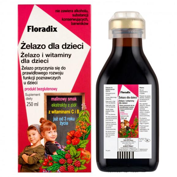 Floradix Żelazo dla dzieci – suplement diety (250 ml) - zdjęcie produktu