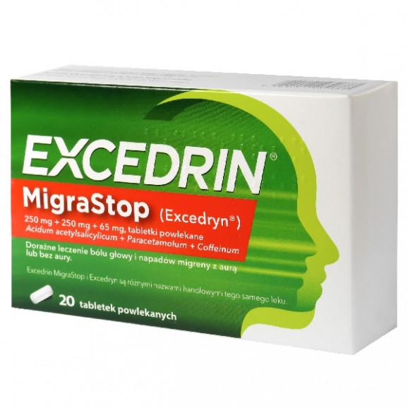 Excedrin MigraStop – lek przeciwbólowy na migrenę (10 tabletek powlekanych) - zdjęcie produktu