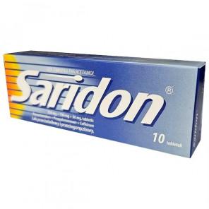Saridon 250 mg + 150 mg + 50 mg – produkt leczniczy (10 tabletek) - zdjęcie produktu