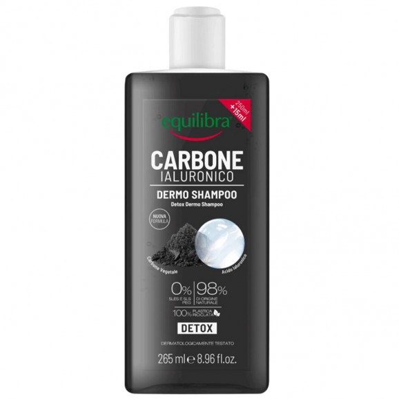 Equilibra Carbone Attivo Szampon do Włosów 265 ml - Detox (szampon oczyszczający) - zdjęcie produktu