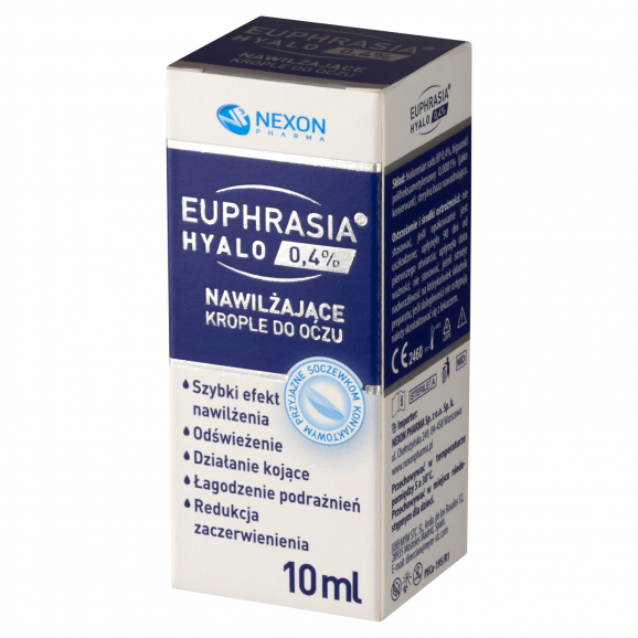 Euphrasia Hyalo 0,4% Nawilżające krople do oczu (10 ml) - zdjęcie produktu