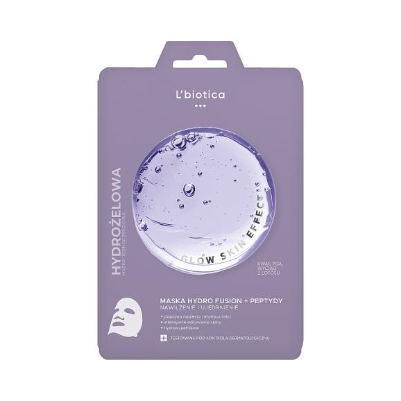 L'Biotica Hydrożelowa maska do twarzy z peptydami x 1 sztuka - zdjęcie produktu