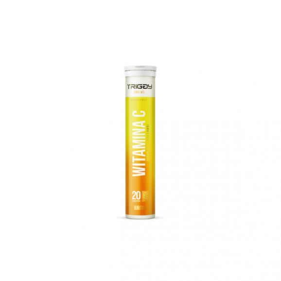 Triggy Witamina C smak pomarańczowy, 20 tabletek musujących Triggy Witamina C smak pomarańczowy, 20 tabletek musujących - zdjęcie produktu