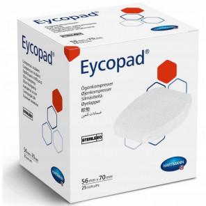 Hartmann Eycopad, kompres oczny jałowy, 56 mm x 70 mm, 25 sztuk - zdjęcie produktu