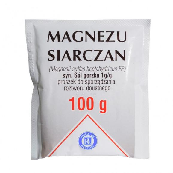 Magnezu Siarczan 1g/g – proszek do sporządzania roztworu (100 g) Magnezu Siarczan 1g/g – proszek do sporządzania roztworu (100 g) - zdjęcie produktu