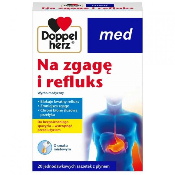 Doppelherz Med Na Zgagę i Refluks ‒ wyrób medyczny (20 saszetek) Doppelherz Med Na Zgagę i Refluks ‒ wyrób medyczny (20 saszetek) - zdjęcie produktu