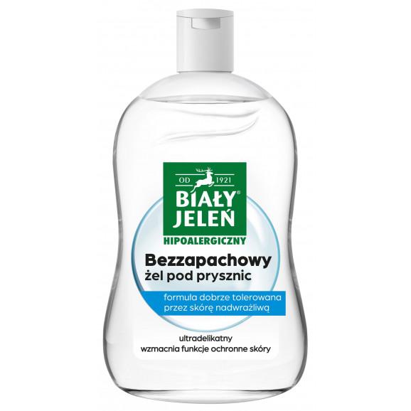 Biały Jeleń Hipoalergiczny żel pod prysznic Bezzapachowy (500 ml) Biały Jeleń Hipoalergiczny żel pod prysznic Bezzapachowy (500 ml) - zdjęcie produktu
