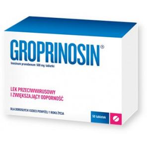 [28.02.2026] Groprinosin, 500 mg, tabletki, 50 szt., KRÓTKA DATA - [28.02.2026] - zdjęcie produktu