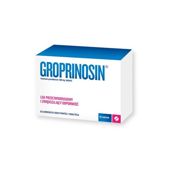 [28.02.2026] Groprinosin, 500 mg, tabletki, 50 szt., KRÓTKA DATA - [28.02.2026] - zdjęcie produktu
