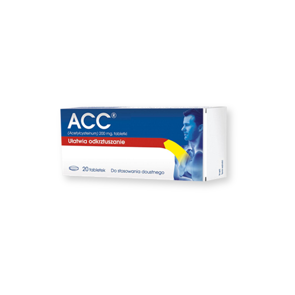 ACC, 200 mg, tabletki, 20 szt. ACC, 200 mg, tabletki, 20 szt. - zdjęcie produktu