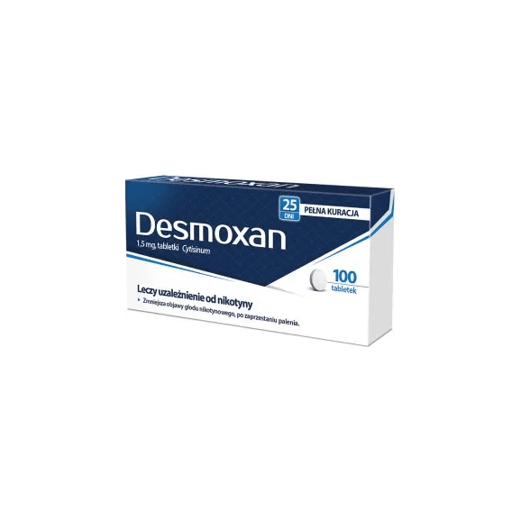 Desmoxan, 1,5 mg, tabletki, 100 szt. Desmoxan, 1,5 mg, tabletki, 100 szt. - zdjęcie produktu