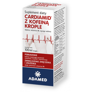 Cardiamid z kofeiną, krople doustne, 100 ml - zdjęcie produktu