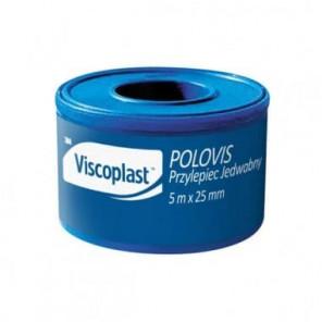 Viscoplast Polovis, przylepiec jedwabny, 5 m x 25 mm, 1 szt. - zdjęcie produktu