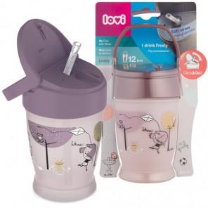Lovi Lovely Girl, kubek ze słomką Junior, 250 ml - zdjęcie produktu