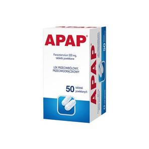 Apap, 500 mg, tabletki powlekane, 50 szt. - zdjęcie produktu