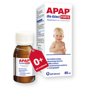 Apap dla dzieci forte, 40 mg/ml, zawiesina doustna, 85 ml - zdjęcie produktu