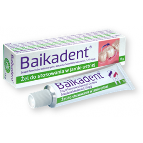 Baikadent, 5,77 mg / g, żel do stosowania w jamie ustnej, 15 g - zdjęcie produktu