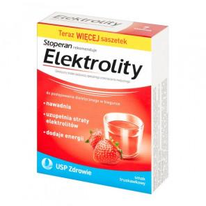 Elektrolity, proszek, smak truskawkowy, 7 saszetek - zdjęcie produktu