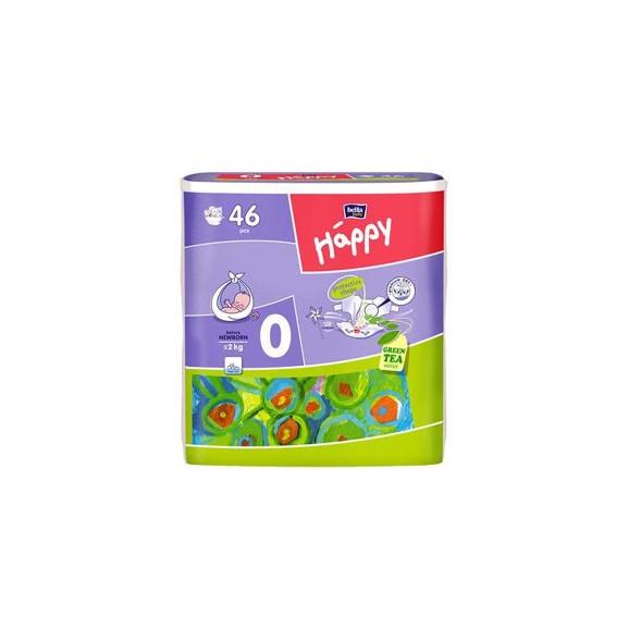 Pieluszki BELLA HAPPY BEFORE Newborn, rozmiar 0, do 2kg, 46 szt. Pieluszki BELLA HAPPY BEFORE Newborn, rozmiar 0, do 2kg, 46 szt. - zdjęcie produktu