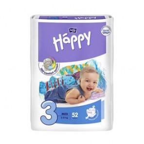 Bella Baby Happy Midi, pieluszki jednorazowe, 52 szt. - zdjęcie produktu