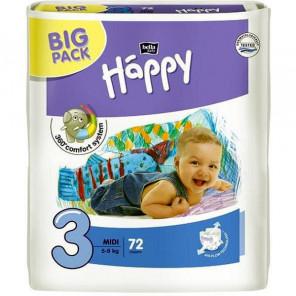 Bella Baby Happy Midi, pieluszki jednorazowe, 72 szt. - zdjęcie produktu
