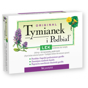 Tymianek Podbiał, pastylki, 16 szt. - zdjęcie produktu
